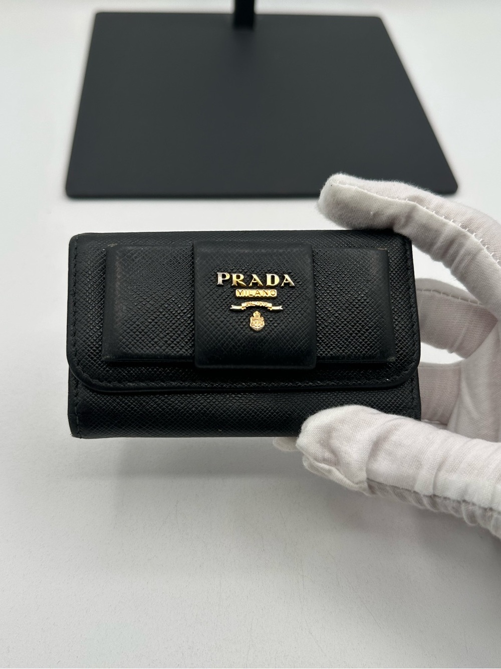 Prada Saffiano Leather Key / Card Holder